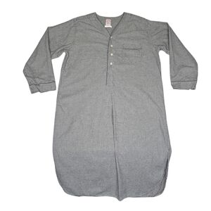 Brooks Brothers Mens Vintage Long Flannel Nite Shirt Sz Large